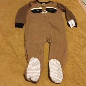 NWT raccoon fleece pajamas